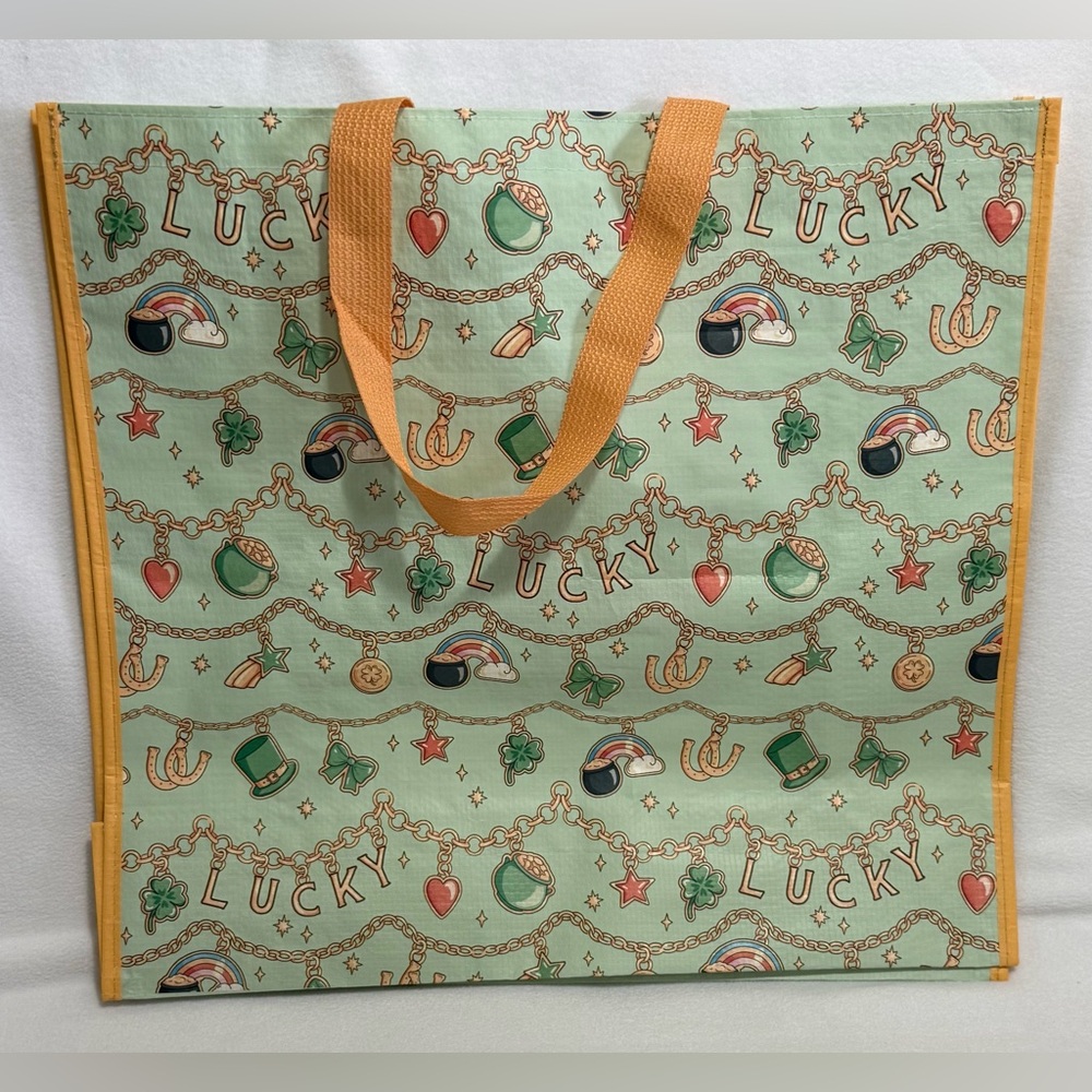 TJMaxx HomeGoods Marshall’s Reusable Shopping Tote Bag St Patricks Day Theme NWT